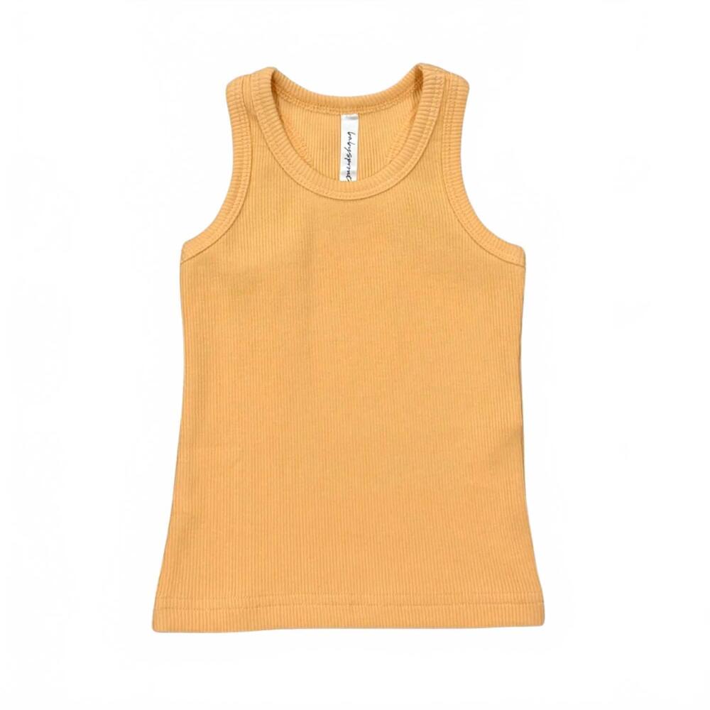 NEW BABYSPROUTS girl's ribbed tank in desert mist